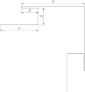 Планка угла наружного сложная 75x75x2000 мм, 6005 зеленый мох матовый