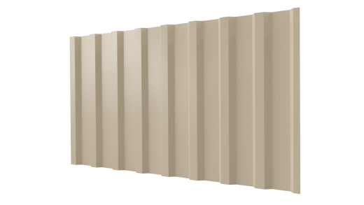Профнастил С20B 1150/1100x0,5 мм, 1015 св. слоновая кость глянцевый