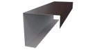 Декоративная накладка угловая 20x60x60x20 мм, 8017 шоколадно-коричневый глянцевый