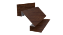 Планка угла внутреннего сложная Блок-хаус 110x2000 мм, Дуб Кельтик 3D