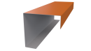 Декоративная накладка угловая 20x60x60x20 мм, 2011 насыщенный оранжевый глянцевый