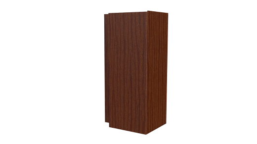Планка угла наружного сложная Блок-хаус 110x110x2000 мм, Дуб Кельтик 3D