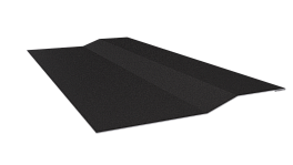 Планка крепёжная фальц 50x17x29 мм, 0,45 9005 черный янтарь