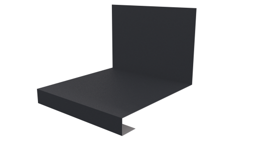 Планка примыкания нижняя к трубе фальц 140x200 мм, 7024 графитовый серый матовый