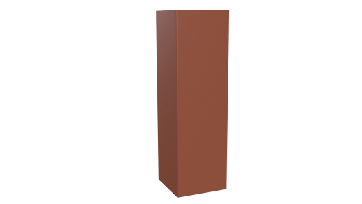 Декоративная накладка угловая 20x60x60x20 мм, 8004 медно-коричневый глянцевый
