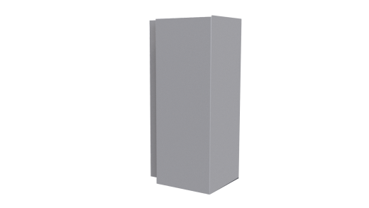 Планка угла наружного сложная Блок-хаус 110x110x2000 мм, 7004 сигнальный серый глянцевый