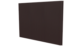 Лайн Про Гофр 200/176x0,45 мм, 8017 шоколадно-коричневый матовый