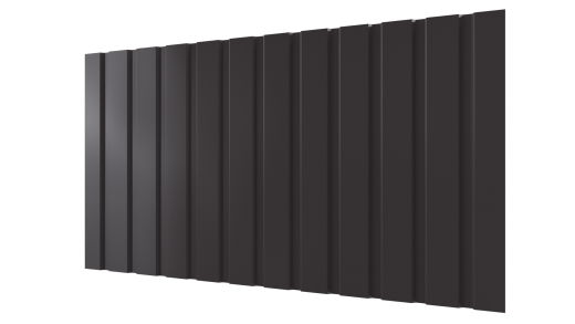 Профнастил С10 1155/1100x0,4 мм эконом, 8019 серо-коричневый глянцевый