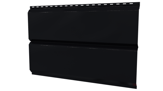 Л-брус 264/240x0,4 мм, 9005 черный янтарь глянцевый