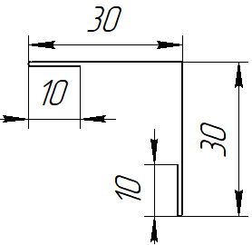 Планка угла наружного 30x30x2000 мм, Текила