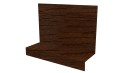 Примыкание боковое фальц 25x65x130 мм, Дуб Кельтик 3D