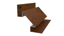 Планка угла внутреннего сложная Блок-хаус 110x2000 мм, Картэн