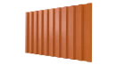 Профнастил С21 1051/1000x0,3 мм, 2011 насыщенный оранжевый глянцевый