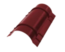 Конёк круглый R110x2000 мм, 3011 коричнево-красный глянцевый