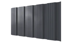 Профнастил К20 1195/1130x0,4 мм эконом, 7011 железно-серый глянцевый