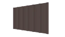Профнастил НС16 1150/1100x0,45 мм, 8017 шоколадно-коричневый матовый