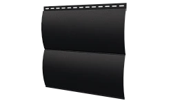 Блок хаус 383/355x0,5 мм, 9005 черный янтарь стальной бархат