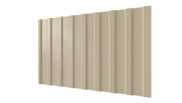 Профнастил С20R 1150/1100x0,4 мм, 1015 св. слоновая кость глянцевый