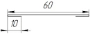 Планка стыковочная 60x2000 мм, Дикий камень