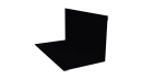 Угол внутренний 100x100x2000 мм, 9005 черный янтарь глянцевый