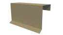 Планка торцевая фальц 65x97 мм, 1014 слоновая кость глянцевый