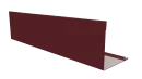 Планка завершающая 10x50x50x10 мм, 3011 коричнево-красный глянцевый