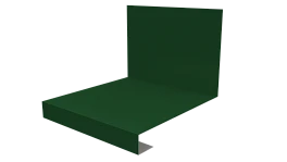 Планка примыкания нижняя к трубе фальц 140x200 мм, 6002 лиственно-зеленый глянцевый