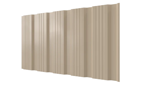 Профнастил К20 1195/1130x0,4 мм эконом, 1015 св. слоновая кость глянцевый