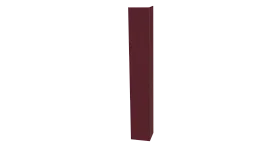 Планка угла наружного 30x30x2000 мм, 3005 винно-красный глянцевый