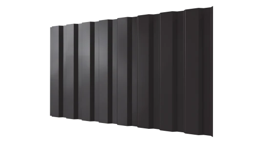 Профнастил С20A 1150/1100x0,4 мм эконом, 8019 серо-коричневый глянцевый