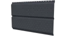 Софит Л-брус перфорированный 264/241x0,5 мм, 7024 графитовый серый PUR Pruf