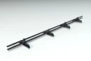 Снегозадержатель PROMO ZN 40x20 (овал) 3,0м Ral 9005 черный янтарь