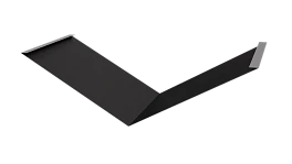 Планка ендовы нижняя 298x298x2000 мм, 9005 черный янтарь матовый