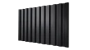 Профнастил С21 1051/1000x0,3 мм, 9005 черный янтарь глянцевый