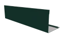 Планка завершающая 10x50x50x10 мм, 6005 зеленый мох глянцевый