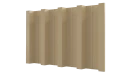 Профнастил Н60 902/845x0,45 мм, 1014 слоновая кость глянцевый