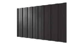 Профнастил С20R 1150/1100x0,3 мм, 8019 серо-коричневый глянцевый