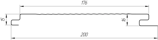 Лайн Про Гофр 200/176x0,5 мм, 7037 пыльно-серый глянцевый