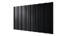 Профнастил С20R 1150/1100x0,45 мм, 9005 черный янтарь глянцевый
