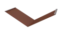 Планка ендовы нижняя 298x298x2000 мм, 8004 медно-коричневый матовый