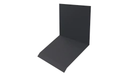 Планка примыкания верхняя к стене фальц 150x130x20 мм, 7024 графитовый серый матовый