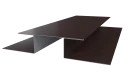 Планка стыковочная сложная Блок-хаус 110x2000 мм, 8017 шоколадно-коричневый PUR Pruf