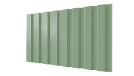 Профнастил С20A 1150/1100x0,65 мм, 6019 бело-зеленый глянцевый