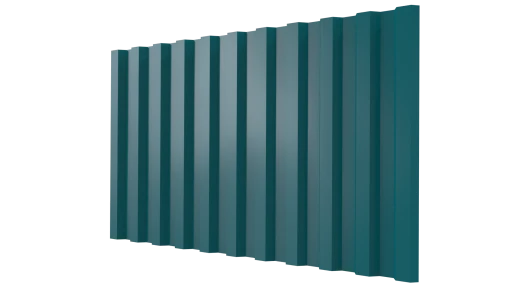 Профнастил С21 1051/1000x0,7 мм, 5021 водная синь глянцевый