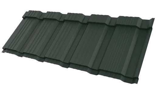 Металлочерепица Каскад 1195/1130x0,5 мм, 6009 пихтовый зелёный матовый