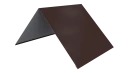 Конёк простой 190x190x2000 мм, 8017 шоколадно-коричневый глянцевый