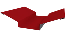 Планка ендовы верхняя 76x76x2000 мм, 3020 транспортный красный глянцевый