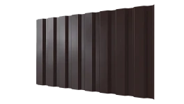 Профнастил С20A 1150/1100x0,5 мм, 8017 шоколадно-коричневый глянцевый