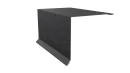Планка торцевая 120x95x2000 мм, Картэн тёмный
