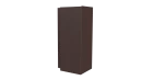 Планка угла наружного сложная Блок-хаус 110x110x2000 мм, 8017 шоколадно-коричневый матовый